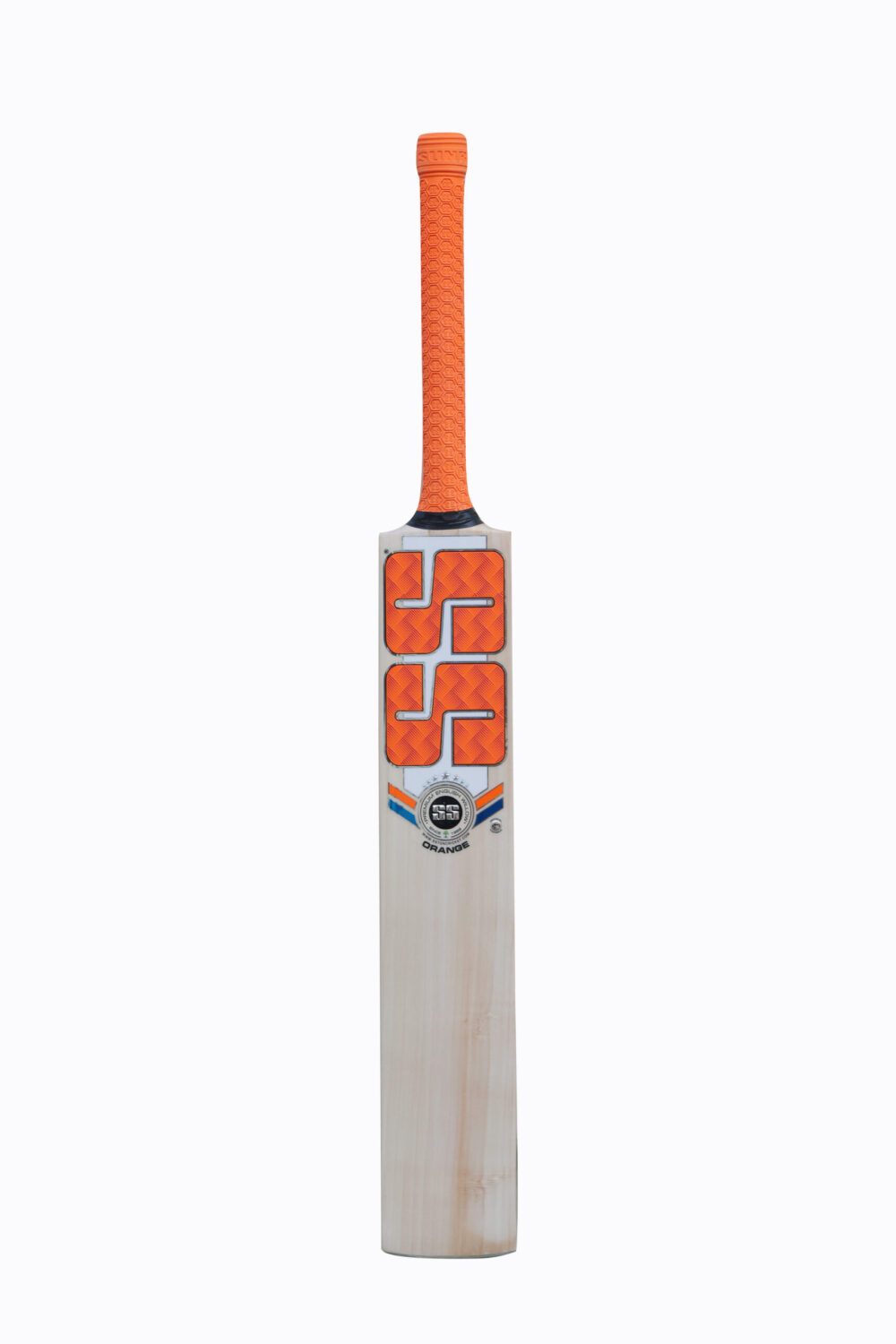 SS Orange English Willow Cricket Bat SH - Image 2